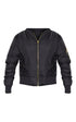PLT ALEXUS BLACK BOMBER JACKET